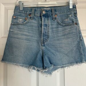 Levi's Light Blue Jean Shorts- size 25